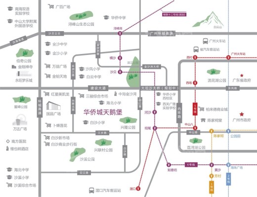 佛山华侨城天鹅堡位置图