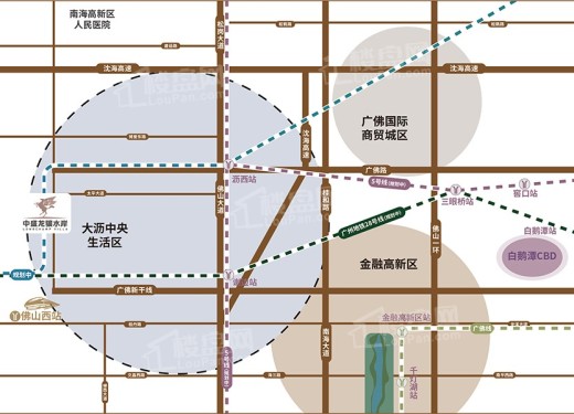 中盛·龙骧水岸位置图