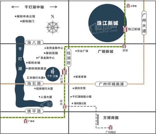 保利天际公寓位置图