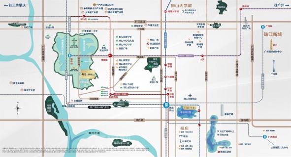 越秀御湖台位置图